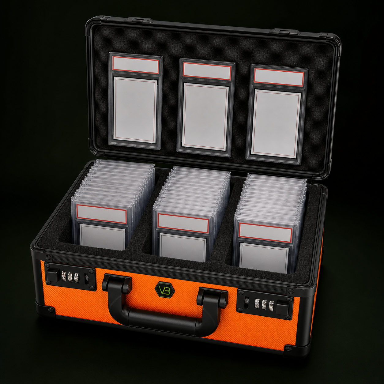 Slab Vault Fusion 120 | Three-Row Case — Orange